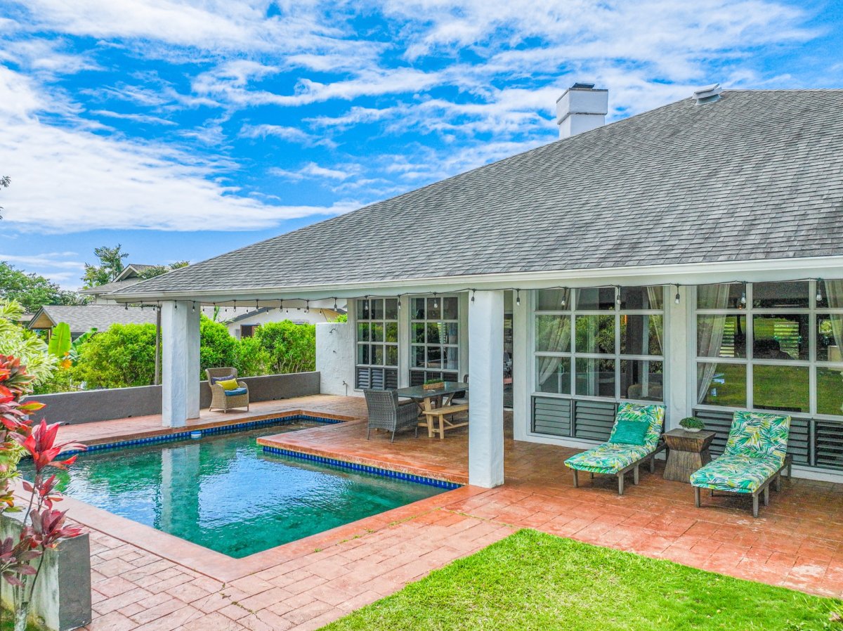 Picture perfect pool area