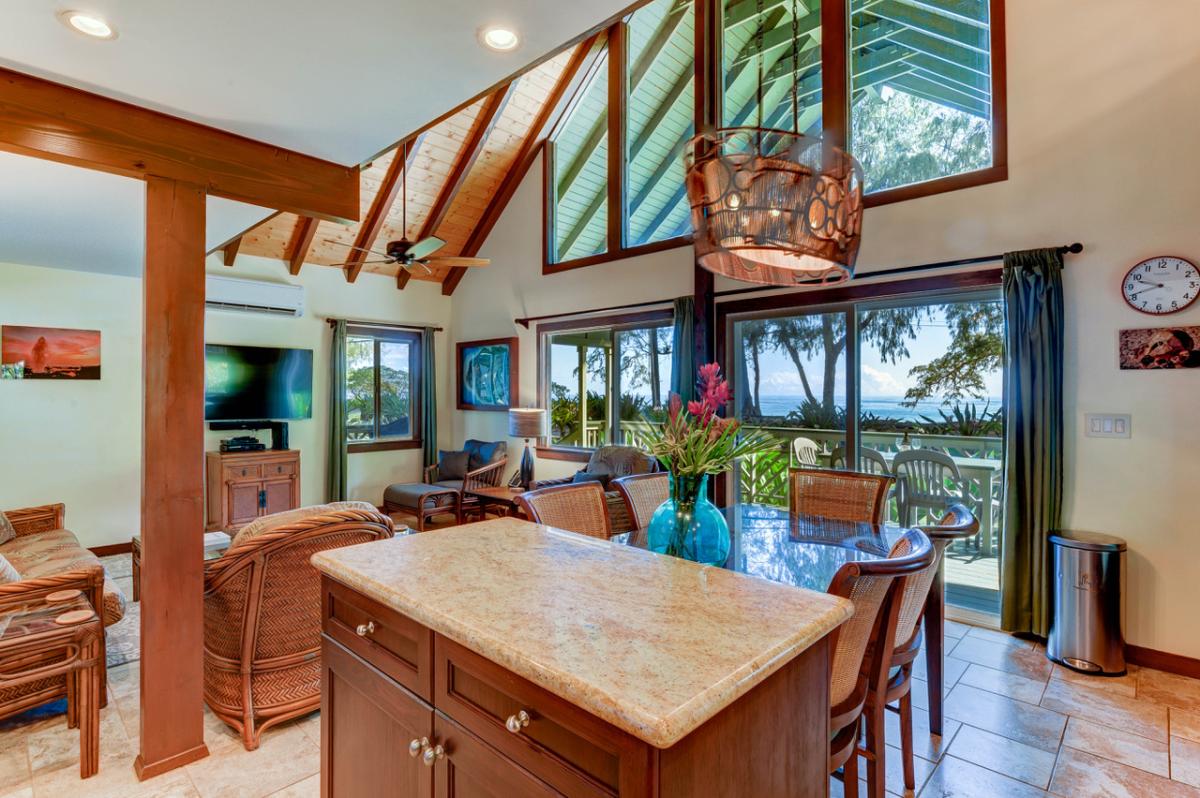 Stunning interiors offer lots of natural light and views