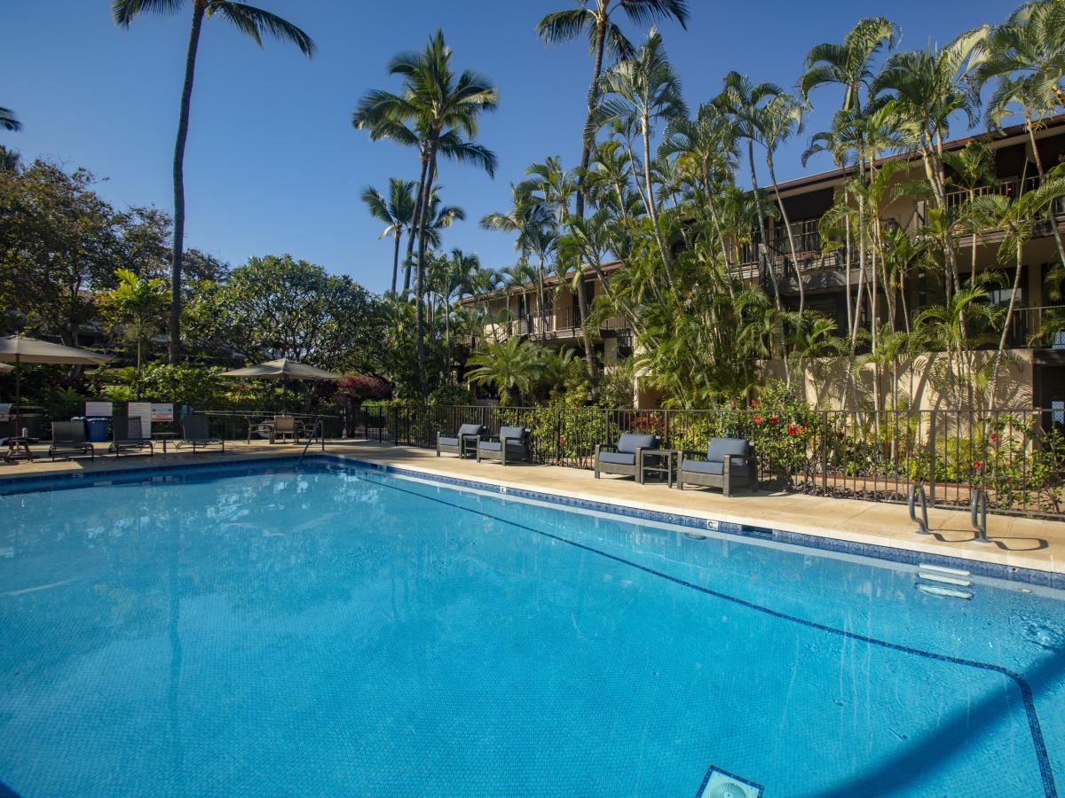 Two heated pools and inviting pool decks with comfortable seating in both the sun and shade.