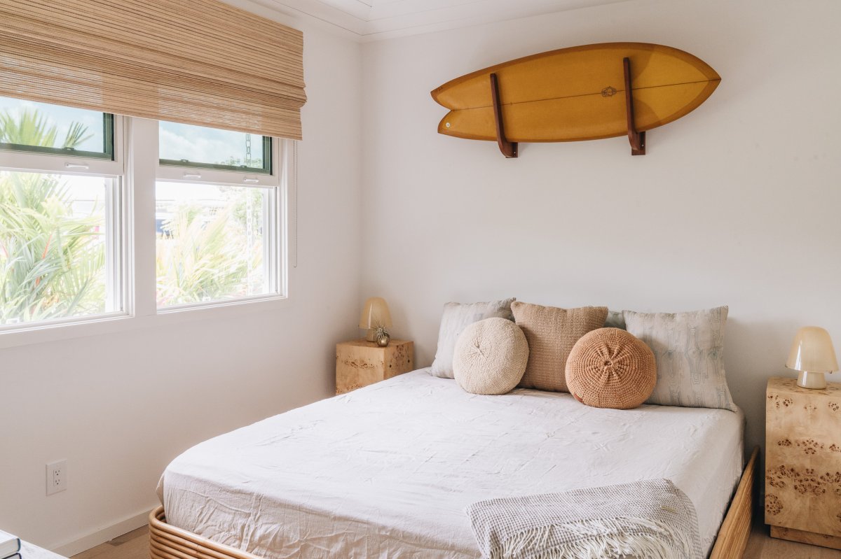 Soft textures, natural light, and coastal-inspired design create a comfortable place to recharge.