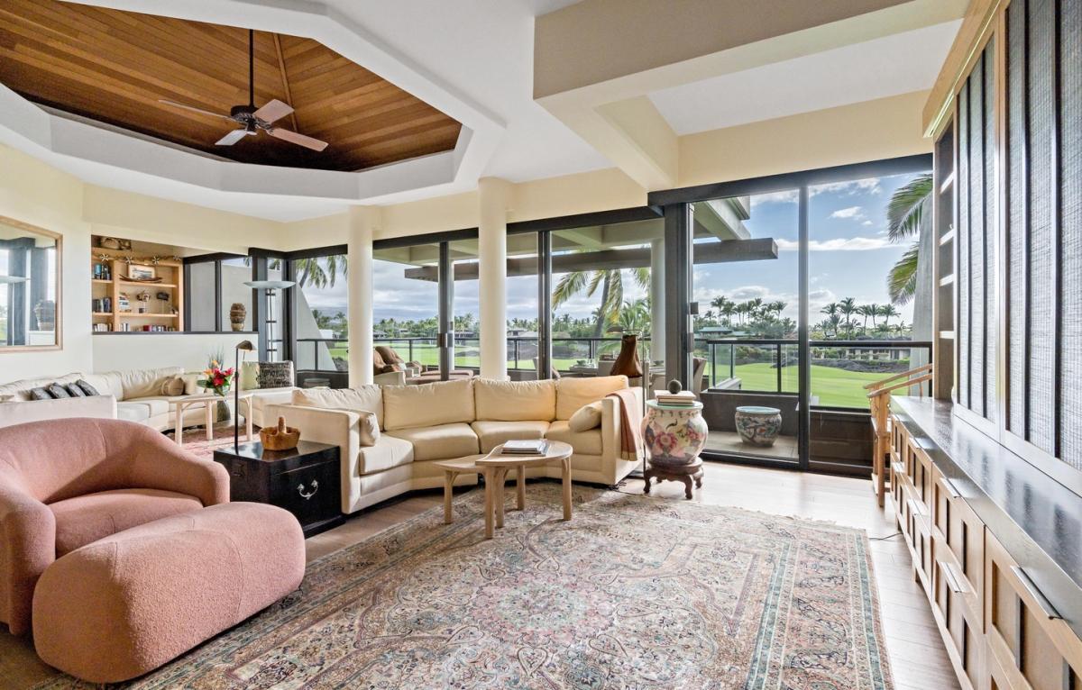 Mauna Lani Point F304 living room
