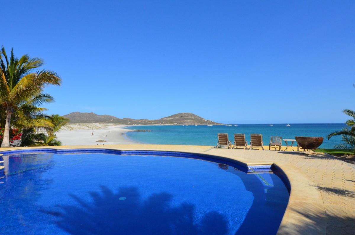 Pool with ocean view